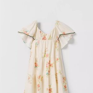 Girls Piped water colour dress  size 6